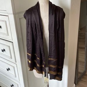 NWT Peruvian Connection Serena sequin trim wrap scarf